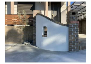 可児市デザイン門壁